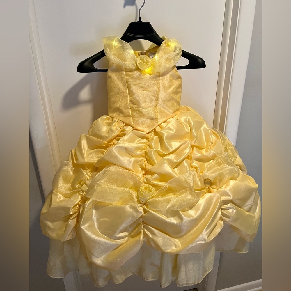 Pottery Barn Light Up Belle costume- Size 4-6